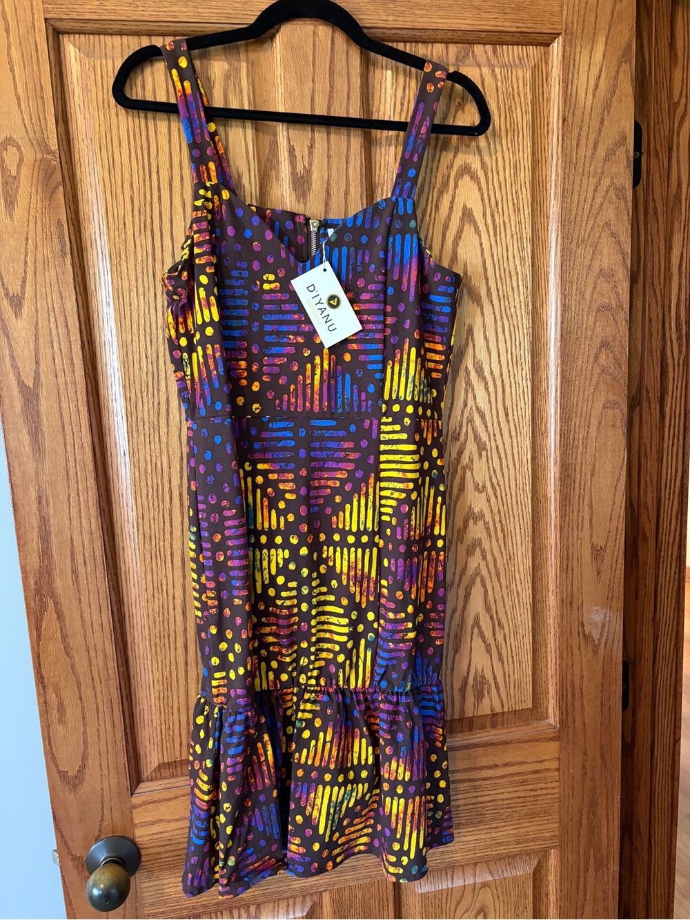 Diyanu Multicolor Patterned Sleeveless Dress